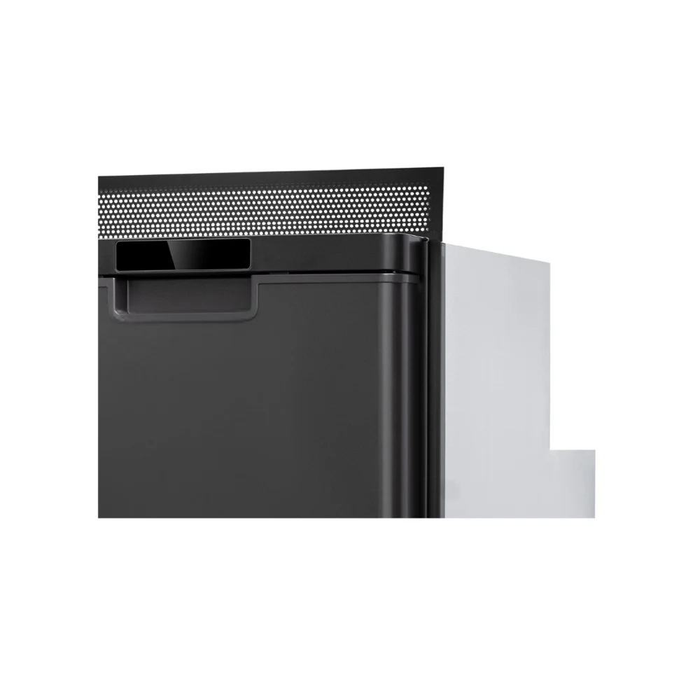 myCOOLMAN MCMU205 internal vent and trim kit showing the vent grille above the fridge