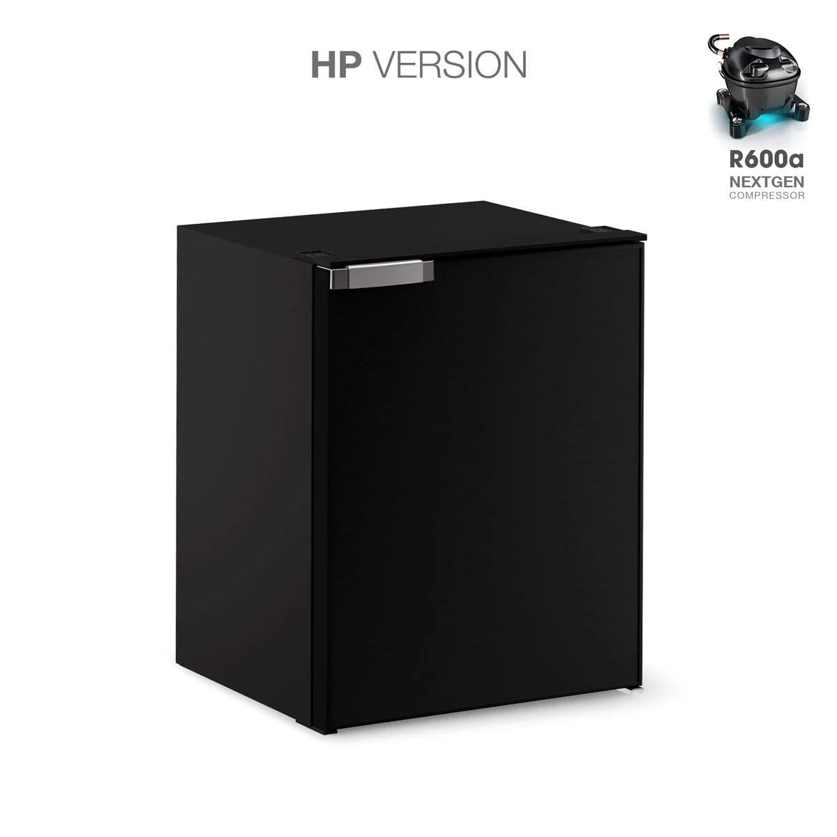 Vitrifrigo C60i CHR HP 60L caravan fridge/freezer in matt black, HP version